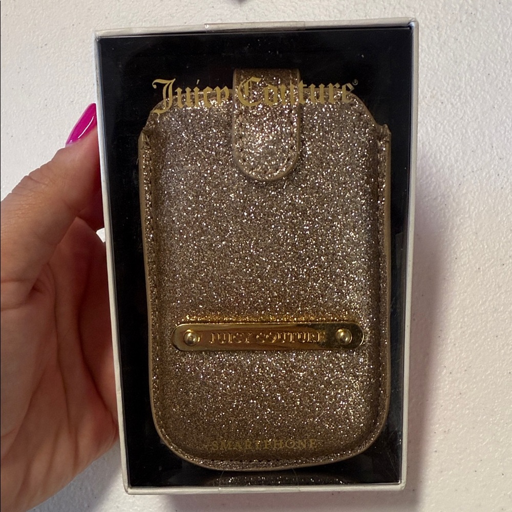 Juicy Couture Sparkling Gold Phone Case
